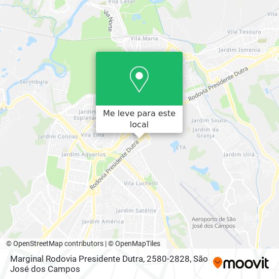 Marginal Rodovia Presidente Dutra, 2580-2828 mapa