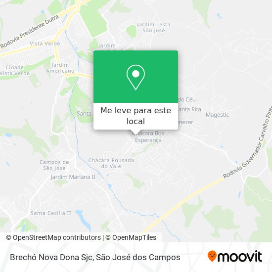 Brechó Nova Dona Sjc mapa