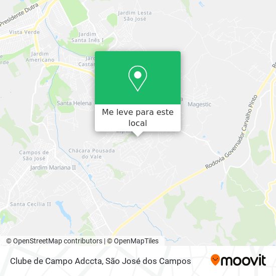 Clube de Campo Adccta mapa
