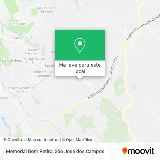 Memorial Bom Retiro mapa