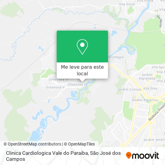 Clinica Cardiologica Vale do Paraiba mapa