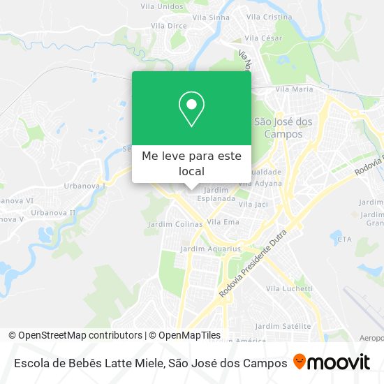 Escola de Bebês Latte Miele mapa