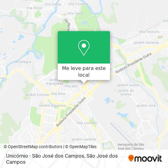 Unicórnio - São José dos Campos mapa