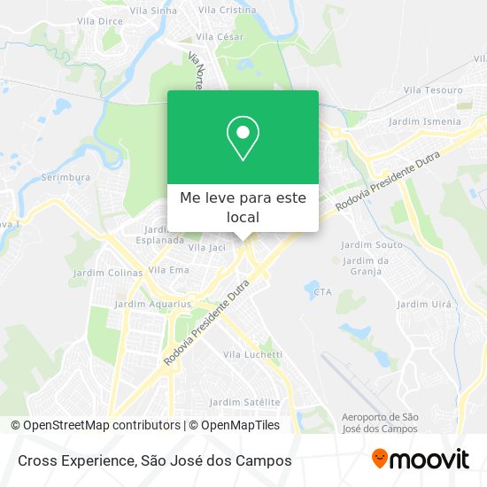 Cross Experience mapa