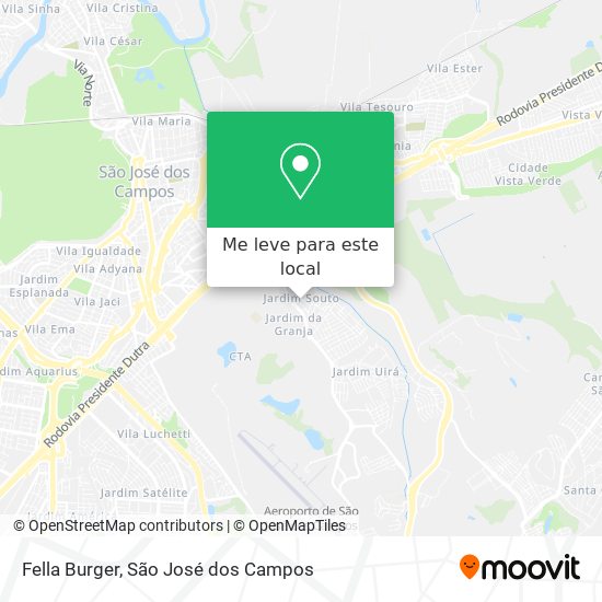 Fella Burger mapa