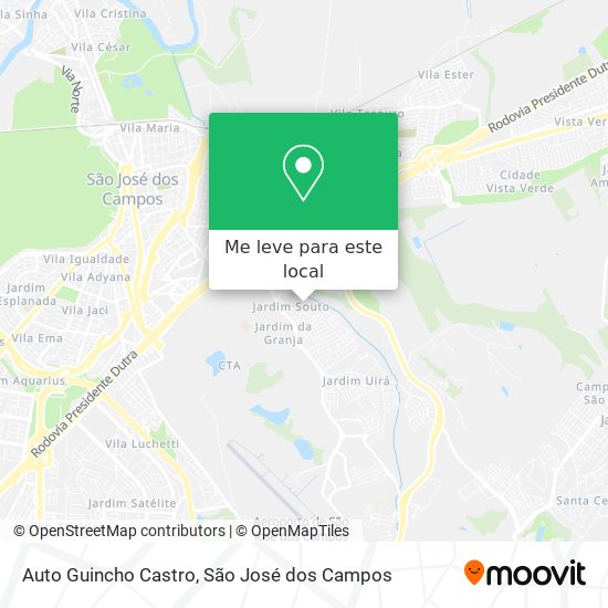 Auto Guincho Castro mapa