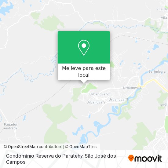 Condomínio Reserva do Paratehy mapa