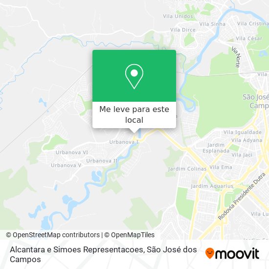 Alcantara e Simoes Representacoes mapa