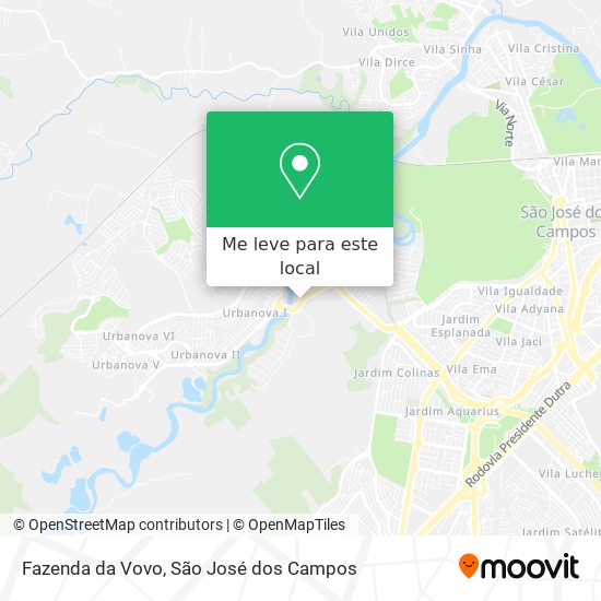 Fazenda da Vovo mapa