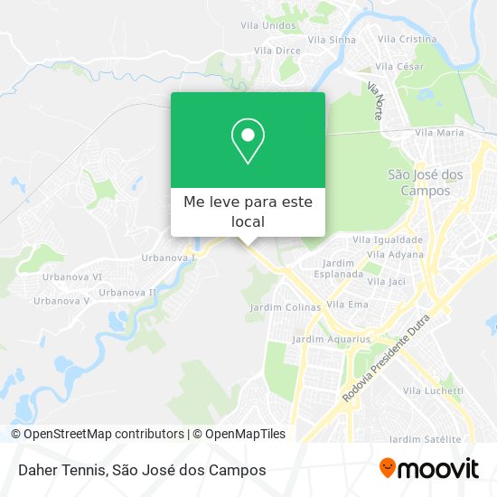 Daher Tennis mapa