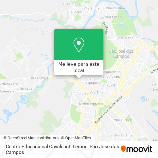 Centro Educacional Cavalcanti Lemos mapa