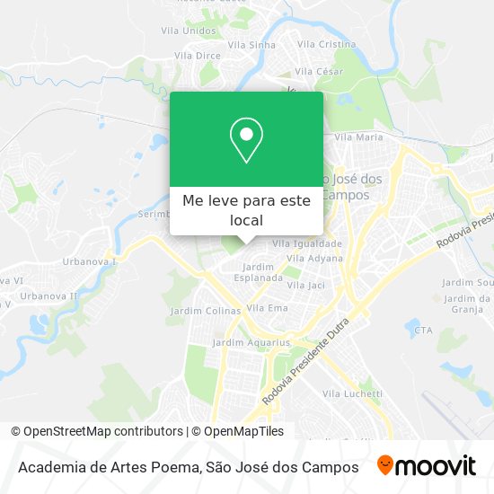 Academia de Artes Poema mapa