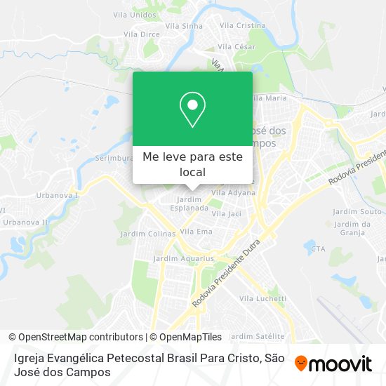 Igreja Evangélica Petecostal Brasil Para Cristo mapa