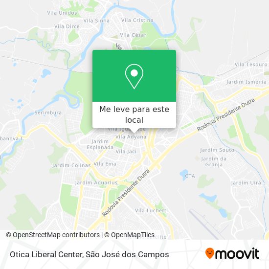 Otica Liberal Center mapa