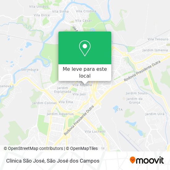 Clínica São José mapa