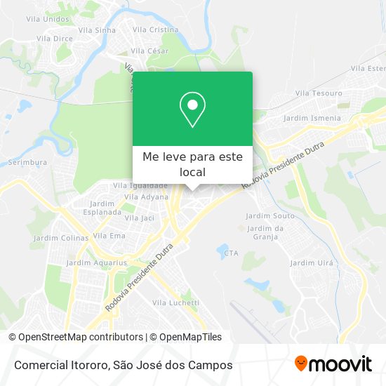 Comercial Itororo mapa