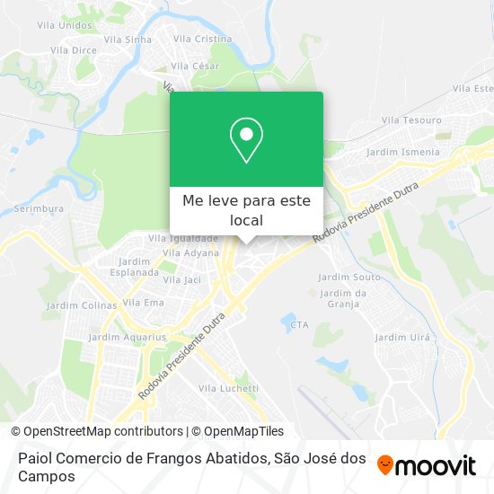 Paiol Comercio de Frangos Abatidos mapa