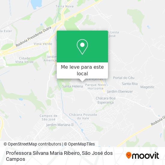 Professora Silvana Maria Ribeiro mapa