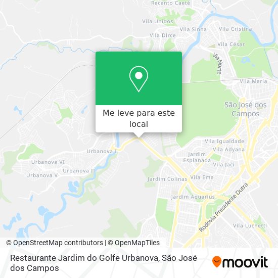 Restaurante Jardim do Golfe Urbanova mapa