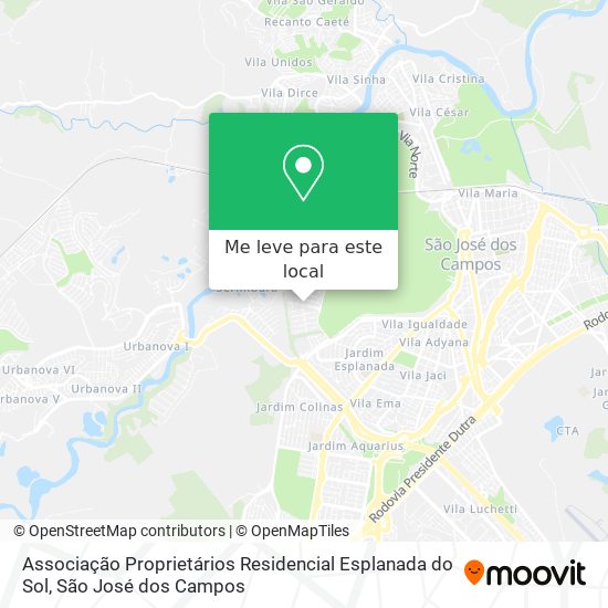 Associação Proprietários Residencial Esplanada do Sol mapa