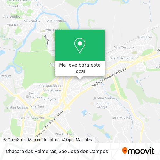 Chácara das Palmeiras mapa