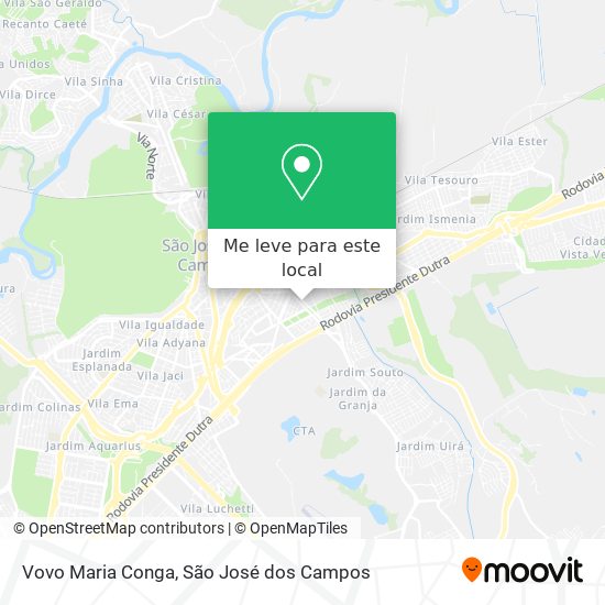 Vovo Maria Conga mapa