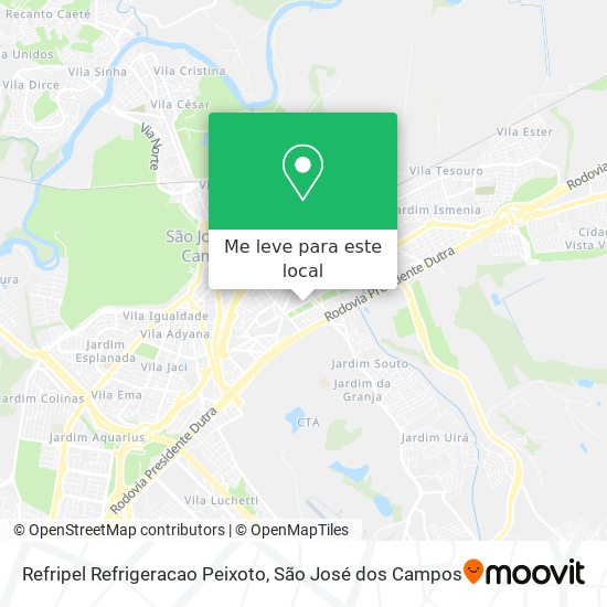 Refripel Refrigeracao Peixoto mapa