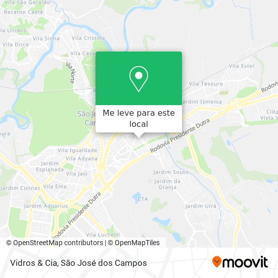 Vidros & Cia mapa