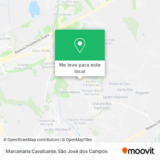 Marcenaria Cavalcante mapa