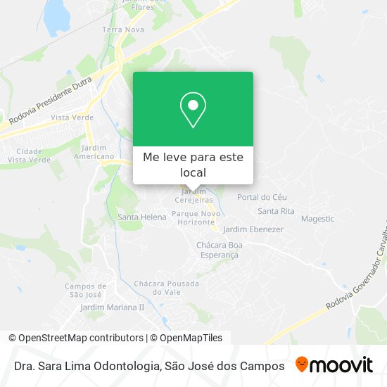 Dra. Sara Lima Odontologia mapa
