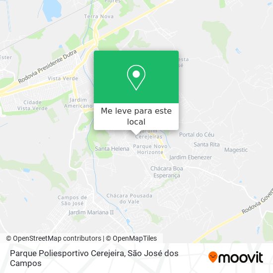 Parque Poliesportivo Cerejeira mapa