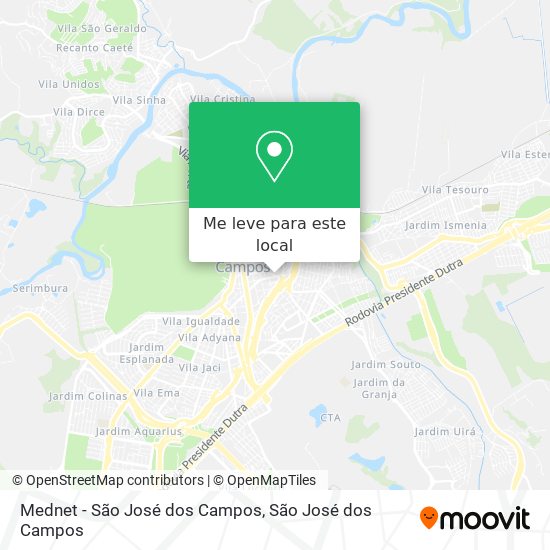 Mednet - São José dos Campos mapa