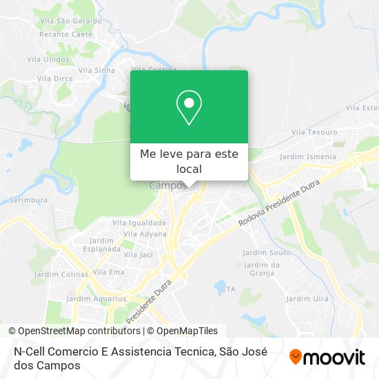 N-Cell Comercio E Assistencia Tecnica mapa