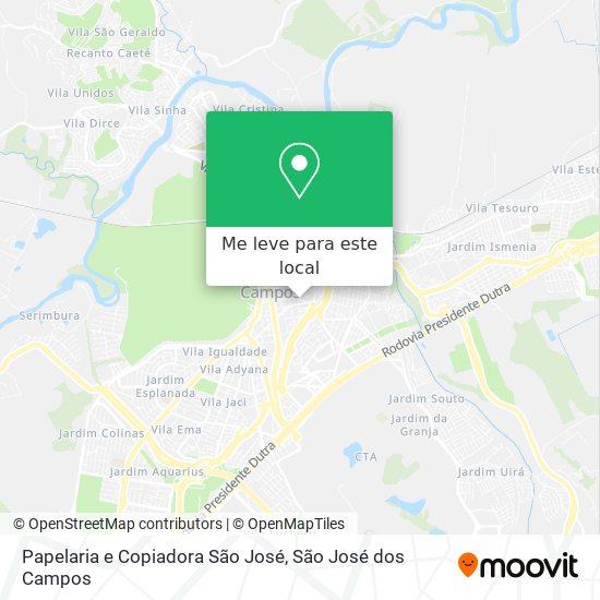 Papelaria e Copiadora São José mapa