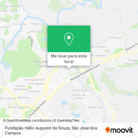 Fundação Hélio Augusto de Souza mapa