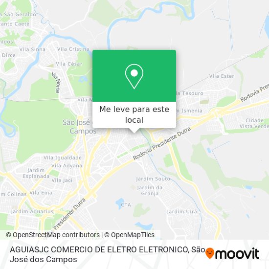 AGUIASJC COMERCIO DE ELETRO ELETRONICO mapa