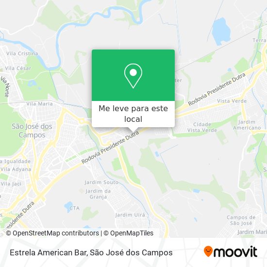 Estrela American Bar mapa