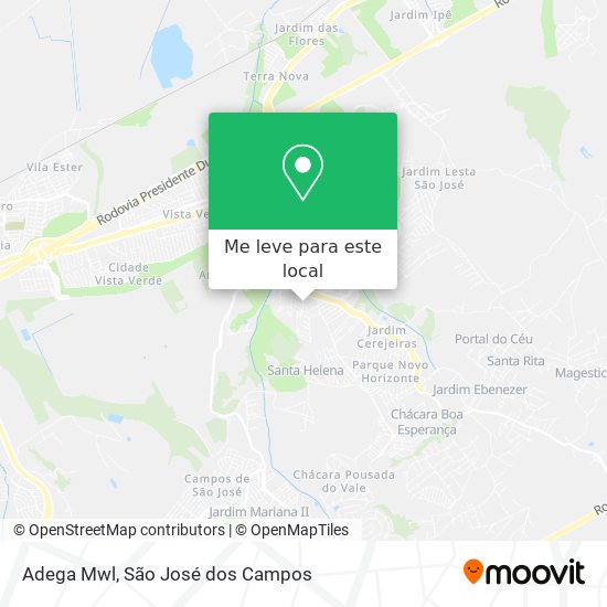 Adega Mwl mapa