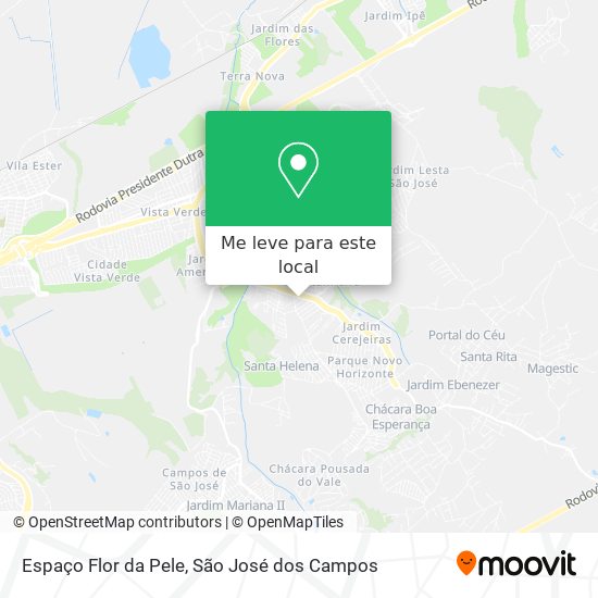 Espaço Flor da Pele mapa