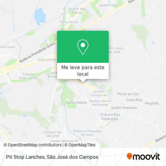 Pit Stop Lanches mapa