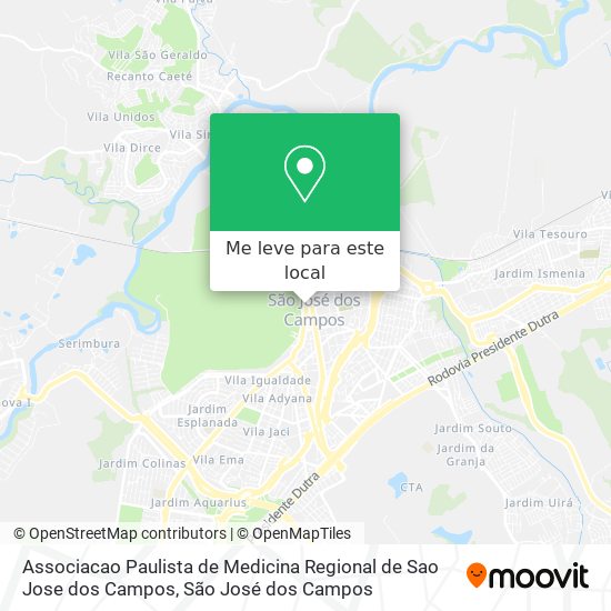 Associacao Paulista de Medicina Regional de Sao Jose dos Campos mapa