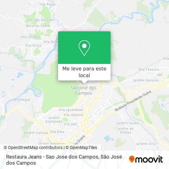 Restaura Jeans - Sao Jose dos Campos mapa