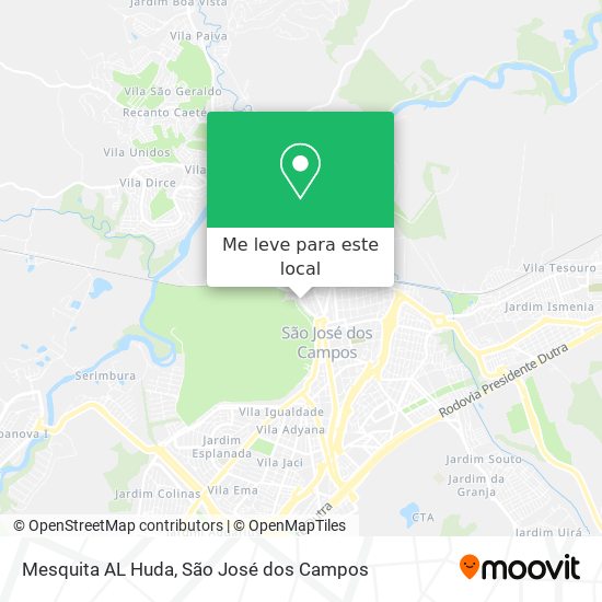 Mesquita AL Huda mapa