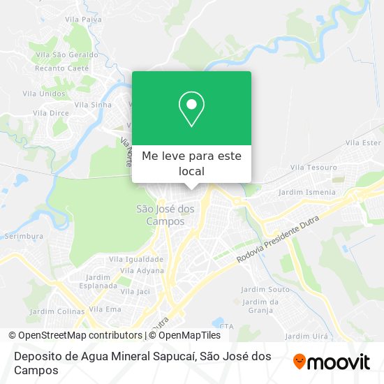 Deposito de Agua Mineral Sapucaí mapa