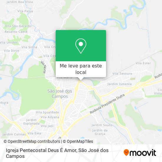 Igreja Pentecostal Deus É Amor mapa