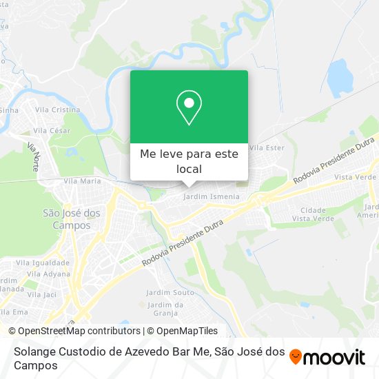 Solange Custodio de Azevedo Bar Me mapa