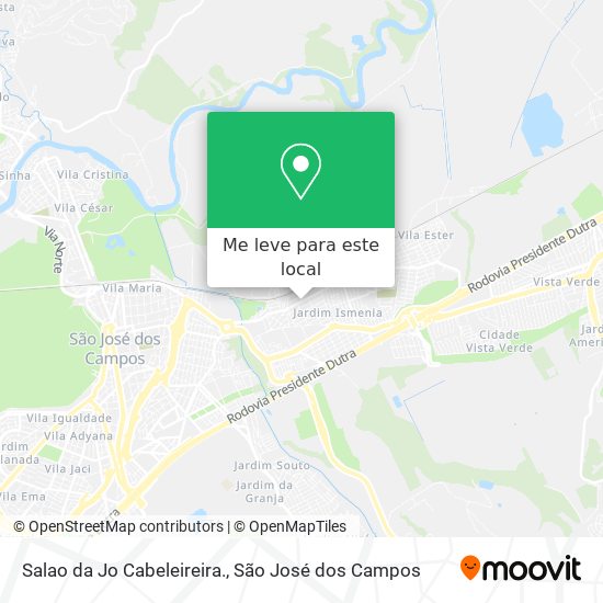 Salao da Jo Cabeleireira. mapa