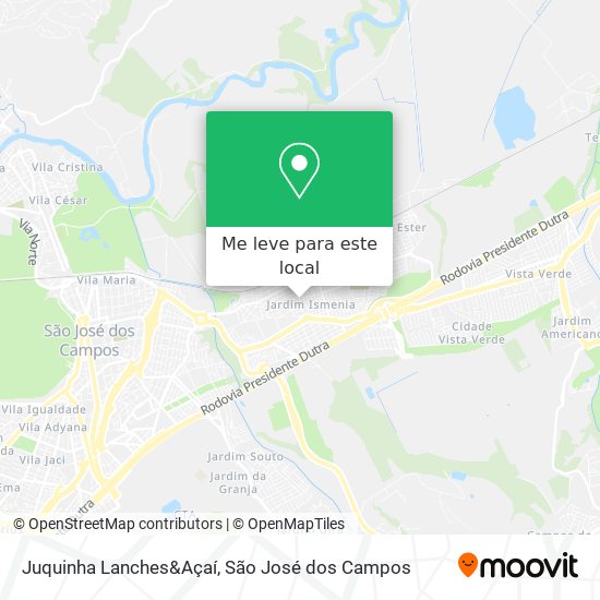 Juquinha Lanches&Açaí mapa