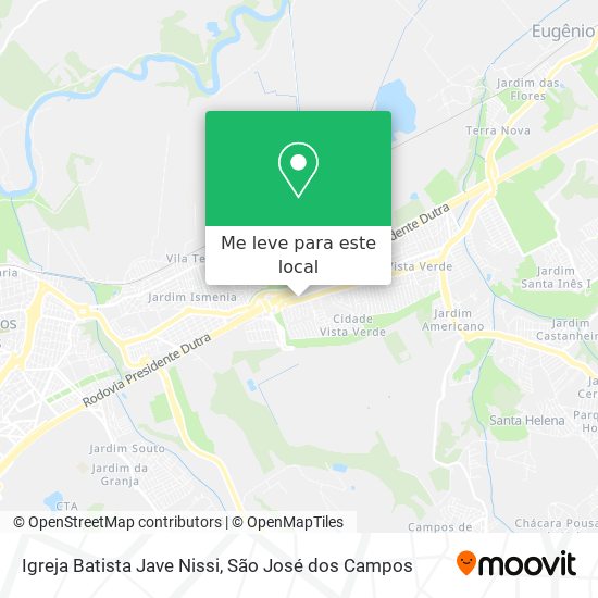 Igreja Batista Jave Nissi mapa