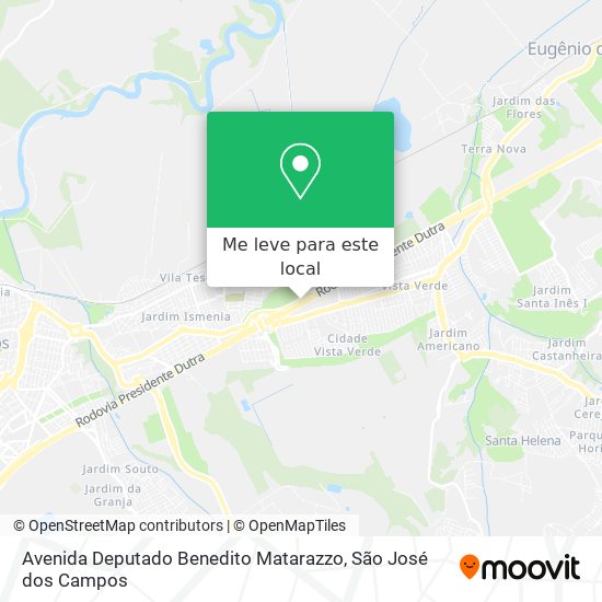 Avenida Deputado Benedito Matarazzo mapa